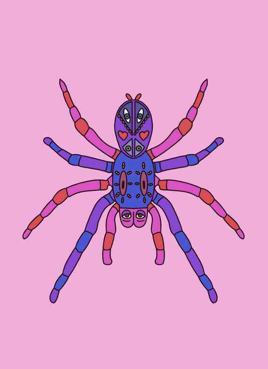 Sophie the spider 5”x5” print