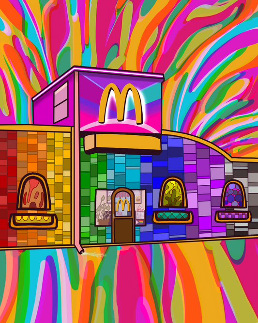 Alternate universe McDonalds 8”x10” print